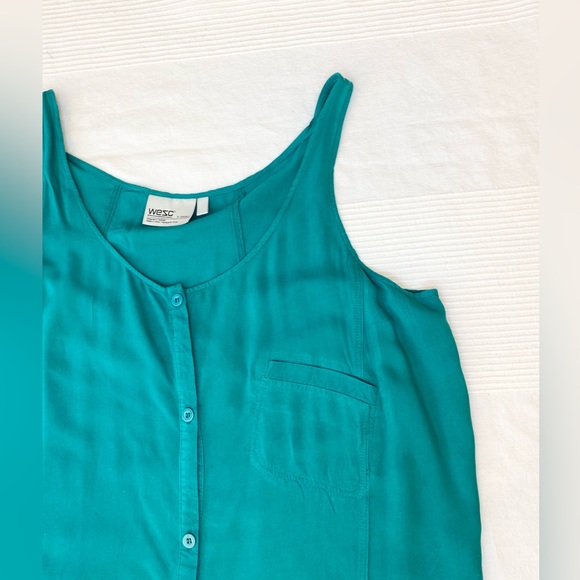 WEZC Green Beach Shirt Dress - Picture 9 of 12